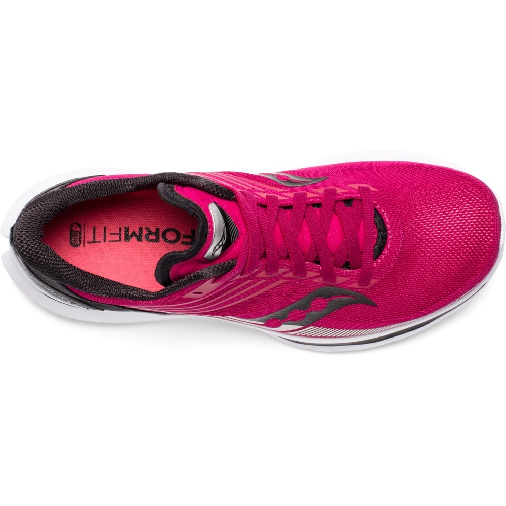 SAUCONY Kinvara 12 Women's Size 8 Running Shoes Cherry/Silver/Black S10619-55 - Picture 5 of 6